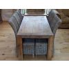 1.8m Reclaimed Elm Chunky Style Dining Table with 6 Latifa Chairs - 2